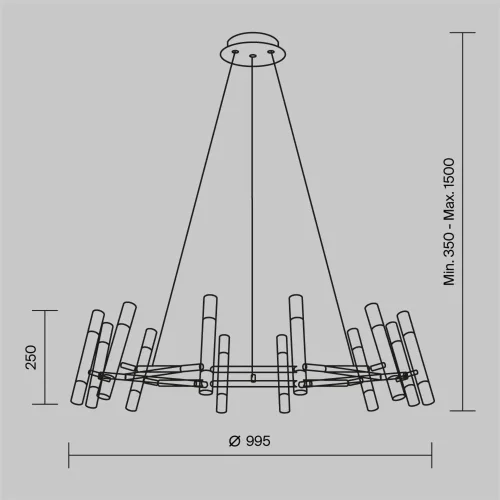 Подвесной светильник Vigo G9х24 (Черный) - фото 5