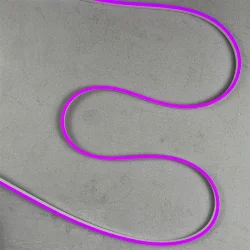 Односторонний Гибкий Неон 8х16мм Фиолетовый 12В, IP65