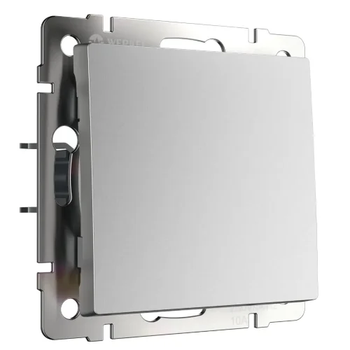 Выключатель одноклавишный проходной (серебряный матовый) W1112065 - фото