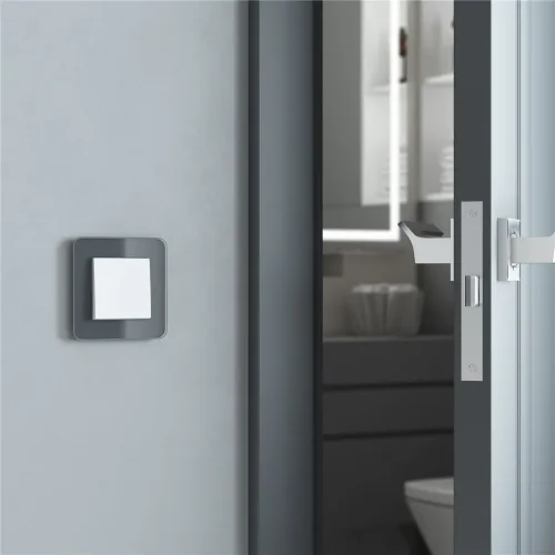 Выключатель одноклавишный (белый матовый) W1110061 - фото 6