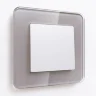 Выключатель одноклавишный (белый матовый) W1110061 - фото 3