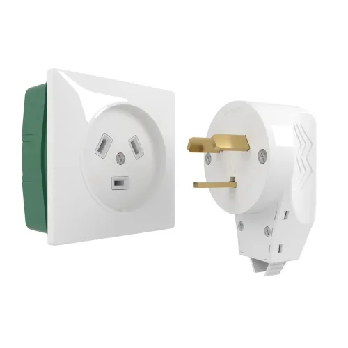 Силовая розетка с вилкой 32А 250В (белый) W1189201 - фото