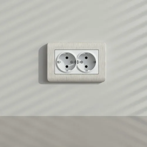 Рамка из поликарбоната для двойной розетки Stream перламутровый W0082113 - фото 2