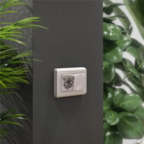 Рамка из поликарбоната для двойной розетки Stream перламутровый W0082113 - фото 4