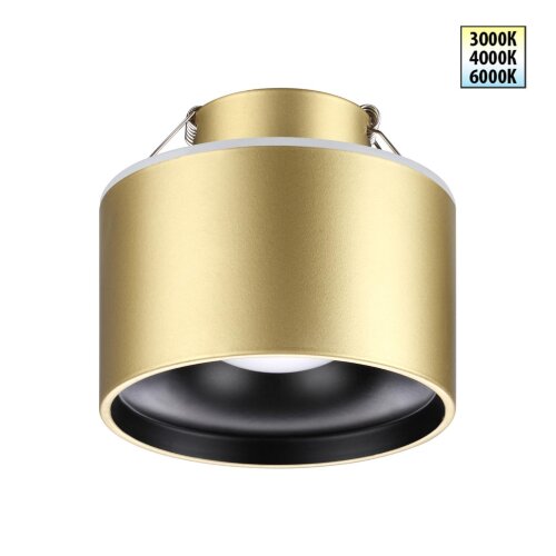 Светильник встраиваемый светодиодный с переключателем цветовой температуры «Novotech» 358963, серия: GIRO. Фото 1.