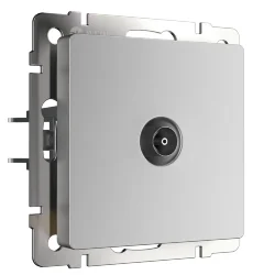 ТВ-розетка проходная серебряный W1184006