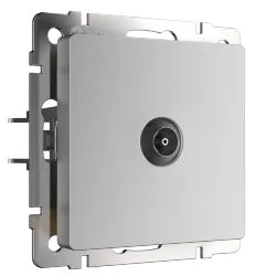 ТВ-розетка проходная серебряный W1184006