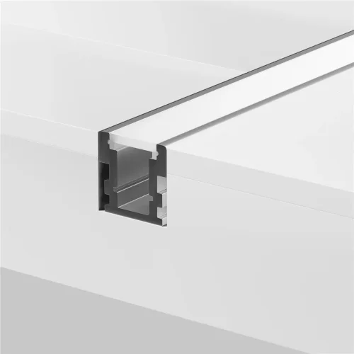 Алюминиевый профиль встраиваемый в пол 26x26 (Серебро, 2 м), ALM-2626-S-2M 636016 (Серебро) - фото 3