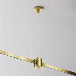 Подвес тросовый Hang с прямым коннектором питания Flarity латунь (Латунь)