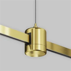 Подвес тросовый Hang с прямым коннектором питания Flarity латунь (Латунь)