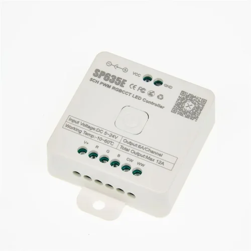 Контроллер JM-SP635E P715 (BT app BanlanX, 2.4GHz, RGBCCT, DC5-24V, 5ch*2.4A, 60-288W) - фото I