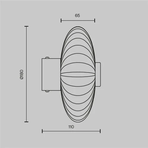 Настенный светильник (бра) Amulet 4000К 2Вт (Хром) - фото 3