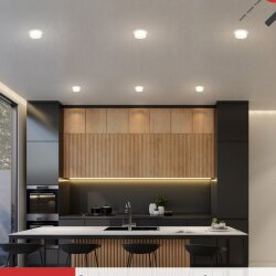 Светильник встраиваемый GX53R-SOFT FG-WH под GX53 матовый плафон, 110х53мм белый IN HOME