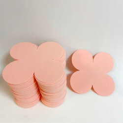 VR-FE2 40T20-S60X70-RNNB17532 CUT702 Di Salmone-Лосось Фоамиран, толщина 2мм, Вырубка Четырехлистник, 13х13см, TM Volpe Rosa