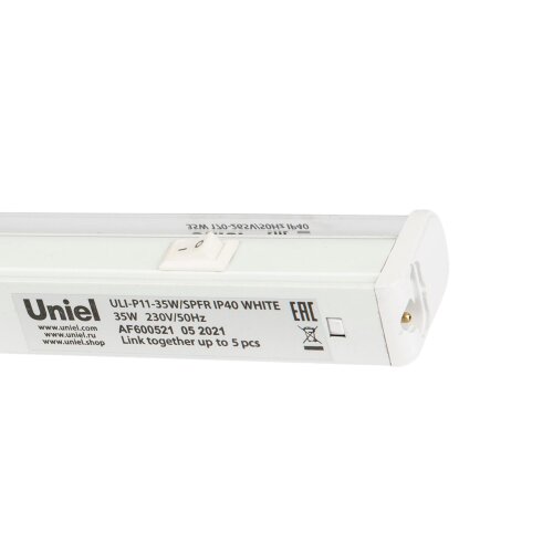 ULI-P11-35W-SPFR IP40 WHITE Светильник для растений светодиодный линейный, 1150мм, выкл, на корпусе, Спектр для фотосинтеза, TM Uniel - фото 2