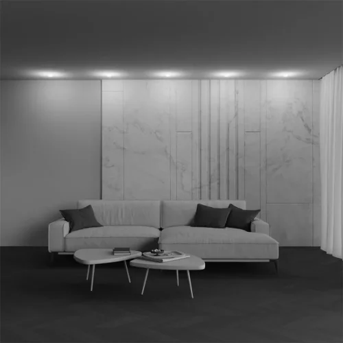 Встраиваемый светильник Nude 3000K 12Вт 180° IP 20 (Белый) - фото 5