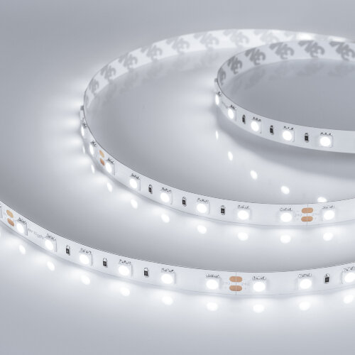 Светодиодная лента RT-B60-10mm 24V White6000 (14.4 W/m, IP20, 5060, 5m) (Arlight, 14.4 Вт/м, IP20) 008829(2) - фото