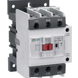 Контактор КМ-103 40А кат. 380В AC 1НО+1НЗ AC-3 DEKraft 22129DEK
