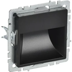 Подсветка светодиодная BRITE встраив. ПЛ20-БрЧ механизм черн. IEK BR-FL20-K02