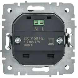 Подсветка светодиодная BRITE встраив. ПЛ20-БрЧ механизм черн. IEK BR-FL20-K02