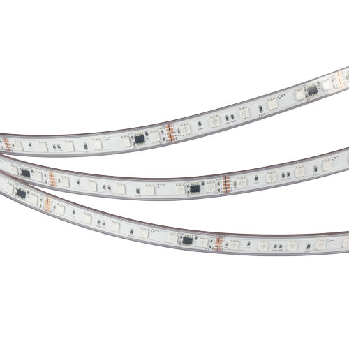 Светодиодная лента герметичная DMX-PS-B60-12mm 24V RGB-PX6 (14 W/m, IP67, 5060, 5m) (Arlight) - фото 4
