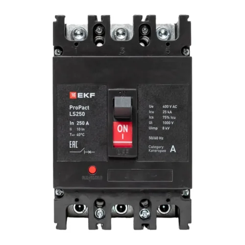 Выключатель автоматический 3п 200А 25кА LS250 ProPact EKF mccb-250-25-3-200-ls - фото 2
