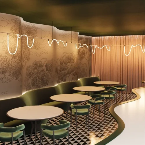 Трековый светильник Tau 3000К 48Вт 110° (Черный) - фото 2