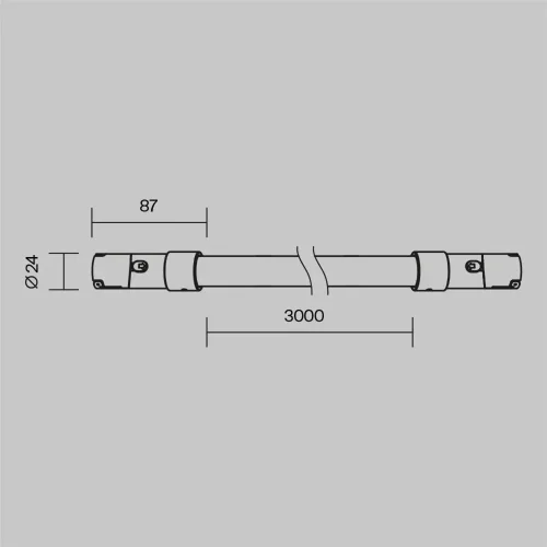 Трековый светильник Тау / Tau 3000К 48Вт 110° (Черный) TR209-1-48W3K-B - фото 2