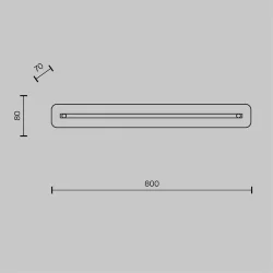 Настенный светильник (бра) Maya 3000К 23Вт (Золото)