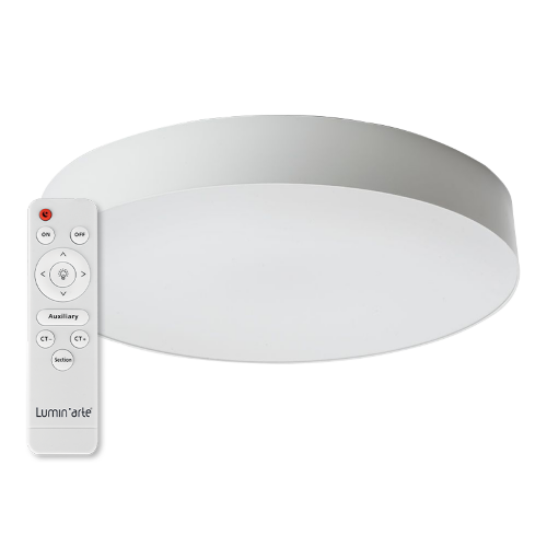 Светодиодный светильник LUMIN'ARTE CLL59 80W MACARON CCT 3000-6500K, с ПДУ белый матовый - фото.