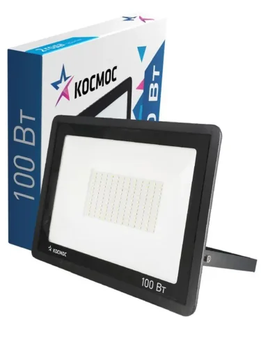 Прожектор светодиодный 100Вт 6500К IP65 8000лм КОСМОС K_PR5_LED_100 - фото