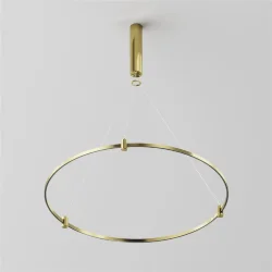 Готовая конструкция круглая D800мм c основанием под блок питания без светильников и блока питания, латунь (Латунь)