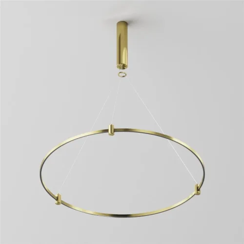 Готовая конструкция круглая D800мм c основанием под блок питания без светильников и блока питания, латунь (Латунь) TFC-Flar-H01-BS - фото