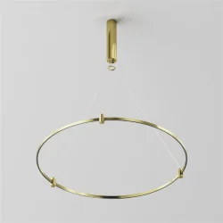 Готовая конструкция круглая D800мм c основанием под блок питания без светильников и блока питания, латунь (Латунь) TFC-Flar-H01-BS