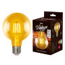 LED-G95-6W-GOLDEN-E27 GLV21GO Лампа светодиодная Vintage, Форма шар, золотистая колба - фото 5