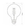 LED-G95-6W-GOLDEN-E27 GLV21GO Лампа светодиодная Vintage, Форма шар, золотистая колба - фото 6