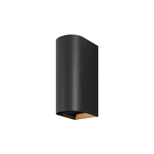 Настенный светильник Драп / Drape 3000K 10Вт IP 65 (Черный) O526WL-L10B3K - фото