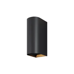 Настенный светильник Драп / Drape 3000K 10Вт IP 65 (Черный) O526WL-L10B3K