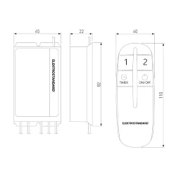 Пульт управления с 2-канальным контроллером (радио) Y9 (042747)