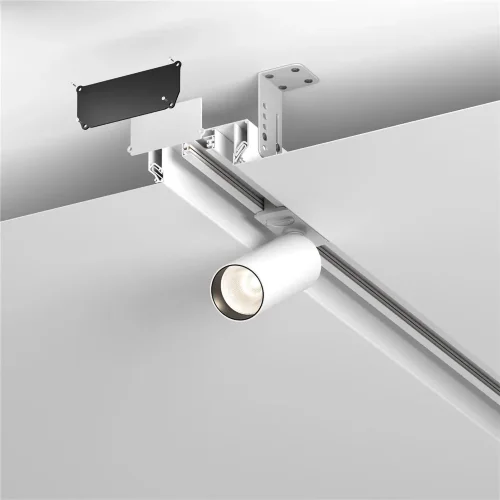 Алюминиевый профиль ниши скрытого монтажа в натяжной потолок 99x40 (Белый) - фото 2