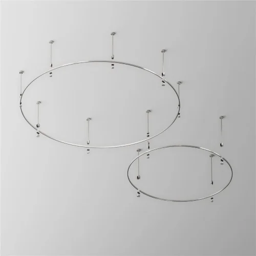 Шинопровод круглый из полукругов 1800мм Flarity платина (Платина) - фото 5