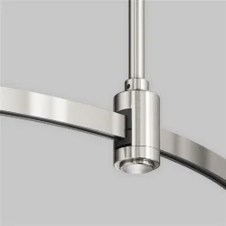 Шинопровод круглый из полукругов 1800мм Flarity платина (Платина) TRX154-2SR-D1800-PT