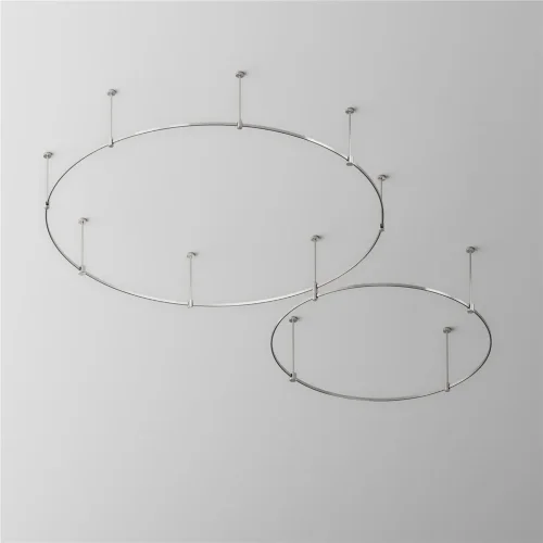 Шинопровод круглый из полукругов 1800мм Flarity платина (Платина) TRX154-2SR-D1800-PT - фото 6