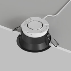 Встраиваемый светильник INER, до 15 Вт LED, GX53, IP20, алюминий, чёрный, Denkirs DK2155-BK