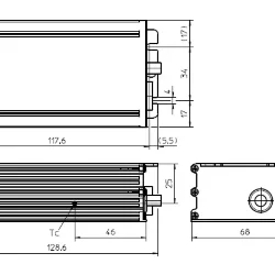 Драйвер влагозащищённый для светодиодов 75W/530-1050мА 40-108V IP67 | потенциометр | ECXe 1050.452 | - Vossloh-Schwabe