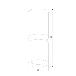 Светильник потолочный светодиодный 12W 4000К чёрный 25048/LED (064726)