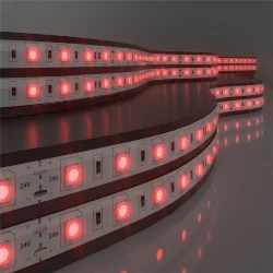 Светодиодная лента 24 В 14,4 Вт/м 60 Led/м 5050 IP65, красный, 5 м Лента светодиодная 24V 14,4W 60Led 5050 IP65 красный, 5м (052974)