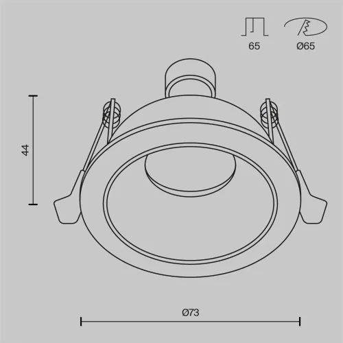 Встраиваемый светильник Share GU10 10Вт IP 54 (Белый) - фото 2