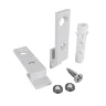 Комплект креплений для радиусного профиля со свеченим вверх/вниз 2шт. (Белый) - фото