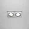 Встраиваемый светильник Atom GU10 2x50Вт (Серебро) - фото 5